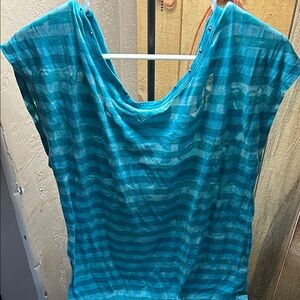 Fox Blue Striped Short Sleeve Tee